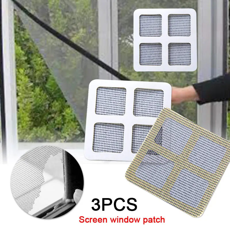 

Window Repairing Paste Door Patch 3pcs Repair Patches Door Effective Polyurethane Mesh Multifunction Insect Net