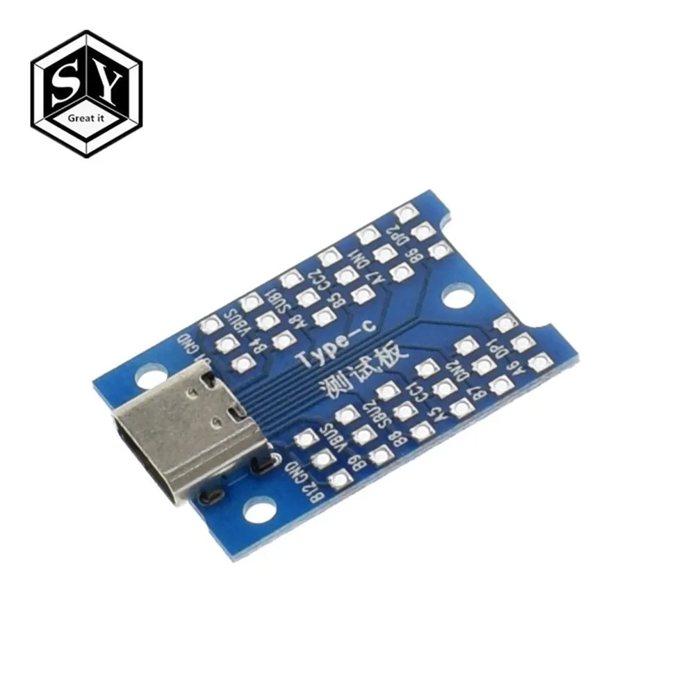 

GREAT IT 1pcs The new usb interface usb type-c test charging board diy for ardunio