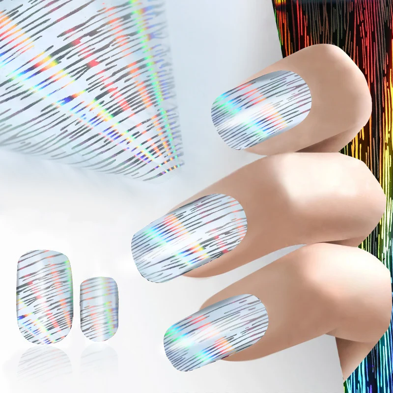 1 Ролл моды 4*100 см Art Nail Foils WrapsTransfer Блеск Наклейки Для Ногтей Украшения | Красота и
