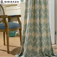 GIGIZAZA circle world print cotton blinds shading font b window b font font b curtains b
