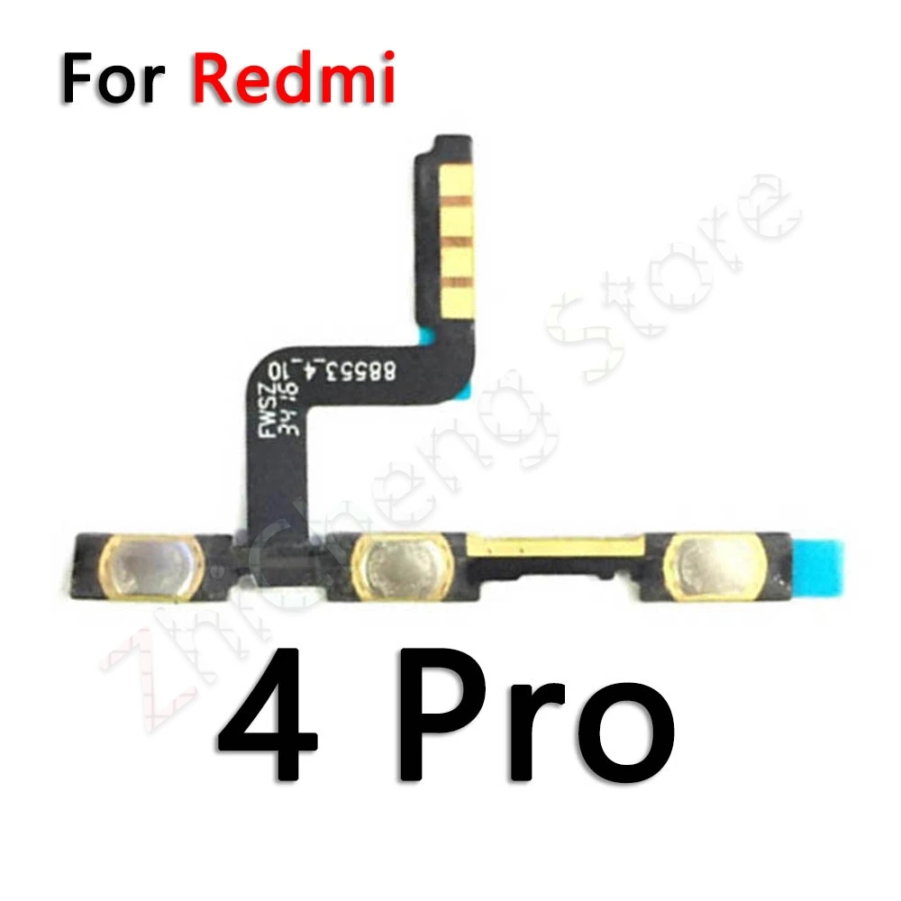 Кнопка включения и выключения звука гибкий кабель для Xiaomi Redmi Note 3 4 4x5 5A 6 6A Plus Pro - Цвет: For Redmi 4 Pro