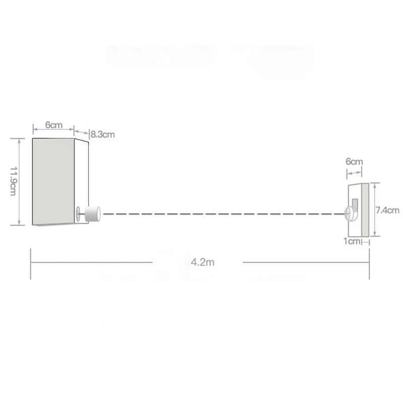 Выдвижная бельевая линия, настенная вешалка для одежды, Волшебная сушилка, балкон, ванная комната, невидимая бельевая линия, 4,2 м