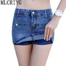 Европейский стиль женские джинсовые шорты плюс размер 3XL винтажные джинсовые шорты юбка брюки уличная одежда сексуальные шорты для лета Топы LX115