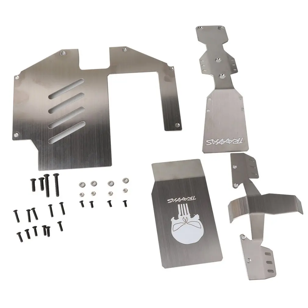 

4PCS Protection Armor Skid Plate Set Front Axle Armor Chassis Armor Rear Axle Armor Full Car Armor For 1/7 Traxxas UDR