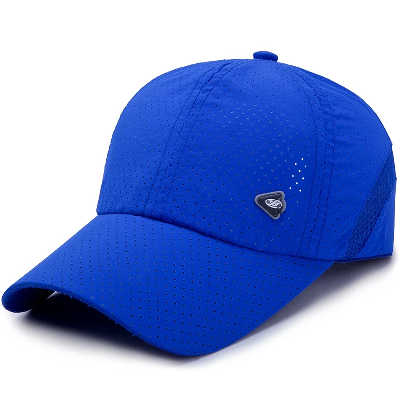 

Summer new fashion punch breathable quick-drying cap men and women outdoor shade sunscreen baseball cap summer fight network hat