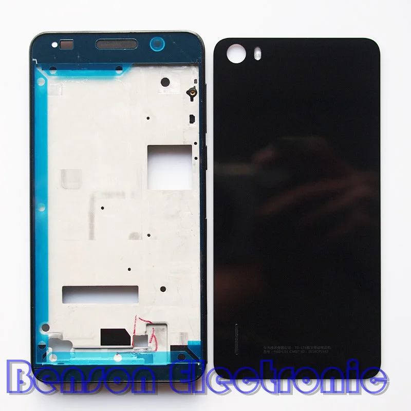 bilder für BaanSam Neue LCD Halter Frontrahmen Batterie Rückseitige Abdeckung Für Huawei Ehre 6 Gehäuse Mit Power Lautstärketasten + 3 Mt Klebstoff bilder für BaanSam Neue LCD Halter Frontrahmen Batterie Rückseitige Abdeckung Für Huawei Ehre 6 Gehäuse Mit Power Lautstärketasten + 3 Mt Klebstoff