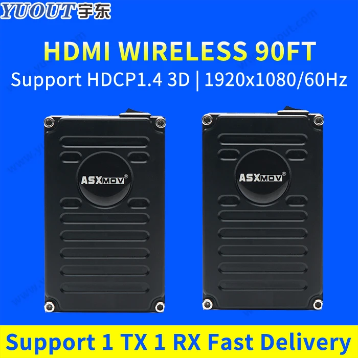 

ASXMOV No delay 28M Distance HDMI Transmission System 3G 1080P Wireless Audio/Video Camera HD Transmitter Receiver Wireless High