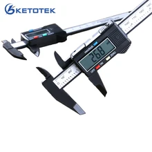 Digital Calipers 150mm 6inch LCD Electronic Vernier Caliper Carbon Fiber Micrometer Gauge 0.1mm / 0.01”