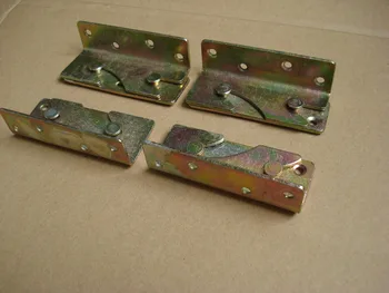 

2016 hot sales 4set/lot thickening bed to hang insert hinge hinge bed connection angle code furniture bed accessories