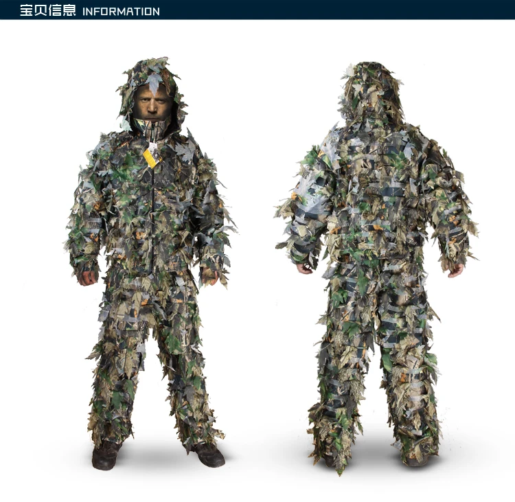 Открытый bionic Камуфляж Охота Джунгли толстый лес камуфляж ghillie костюм Remington 3D