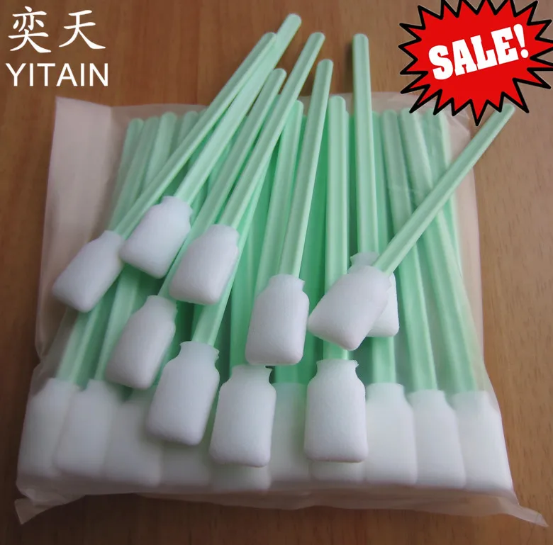 

50 pcs Sponge sticks swabs for Epson Roland Mimaki Mutoh All Large Format Solvent Printer Printhead cleaning swaps buds foam