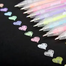 Одноразовая ручка для рисования лица Водорастворимая цветная чернильная Золотая Серебряная синяя белая ручка цветная кавайная Милая Z353