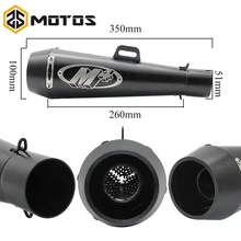 ZS MOTOS 51mm Universal Motorcycle font b Exhaust b font M4 Yoshimura Muffler Pipe Case for