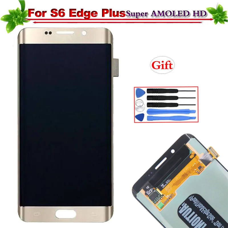 

100% Tested Super Amoled for Samsung Galaxy S6 Edge Plus LCD Display Touch Screen Digitizer Assembly Replacement for G928 G928F