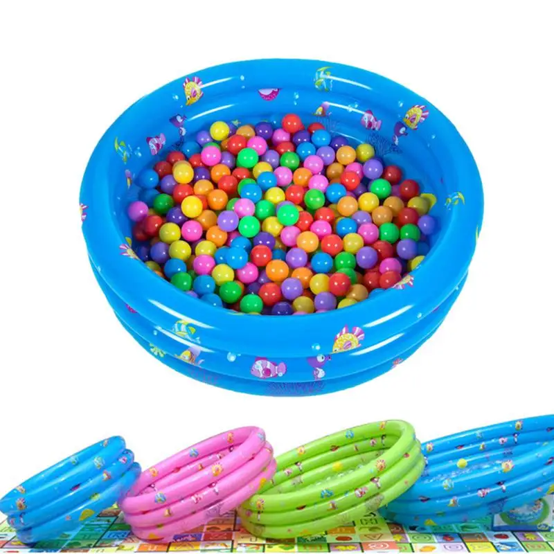 

2018 New Cartoon Children's Inflatable Baby Swimming Pool Playing Fishing Marine Ball Pool Random Color Pattern
