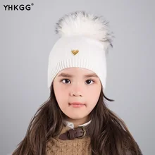 Yhkgg 2016 marque de nouveaux modèles de l’enfant automne et d’hiver laine à tricoter tricoté chapeau oreille bonnets Hiver Chaud Chapeau Tricoté cachemire