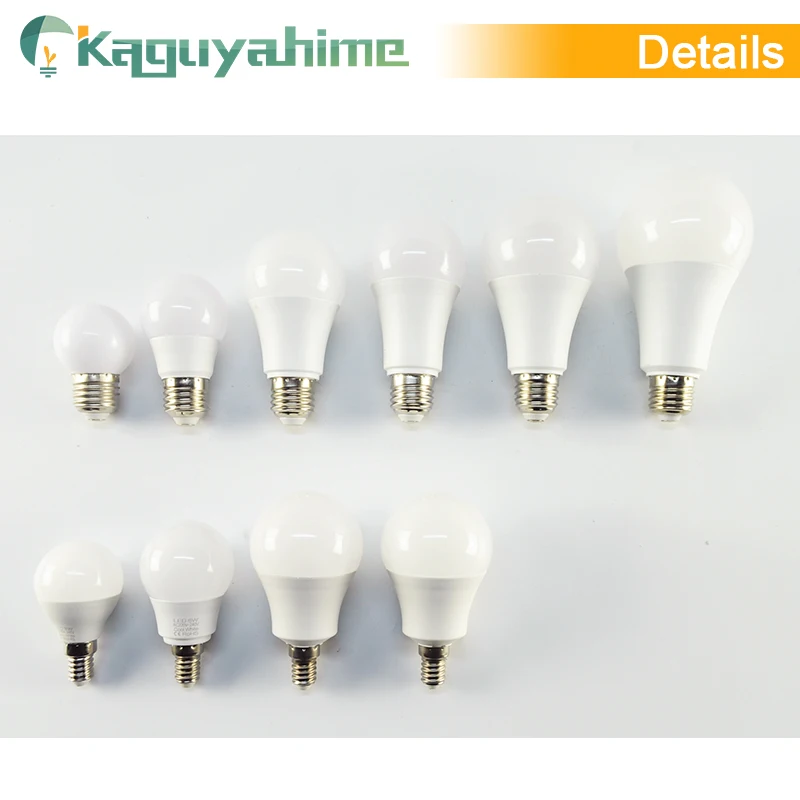 =(K)= 10pcs Dimmable Composite Aluminum LED Bulb Lamp E14 220V LED Light E27 3W 5W 6W 9W 12W 15W 20W Lampada Ampoule LED