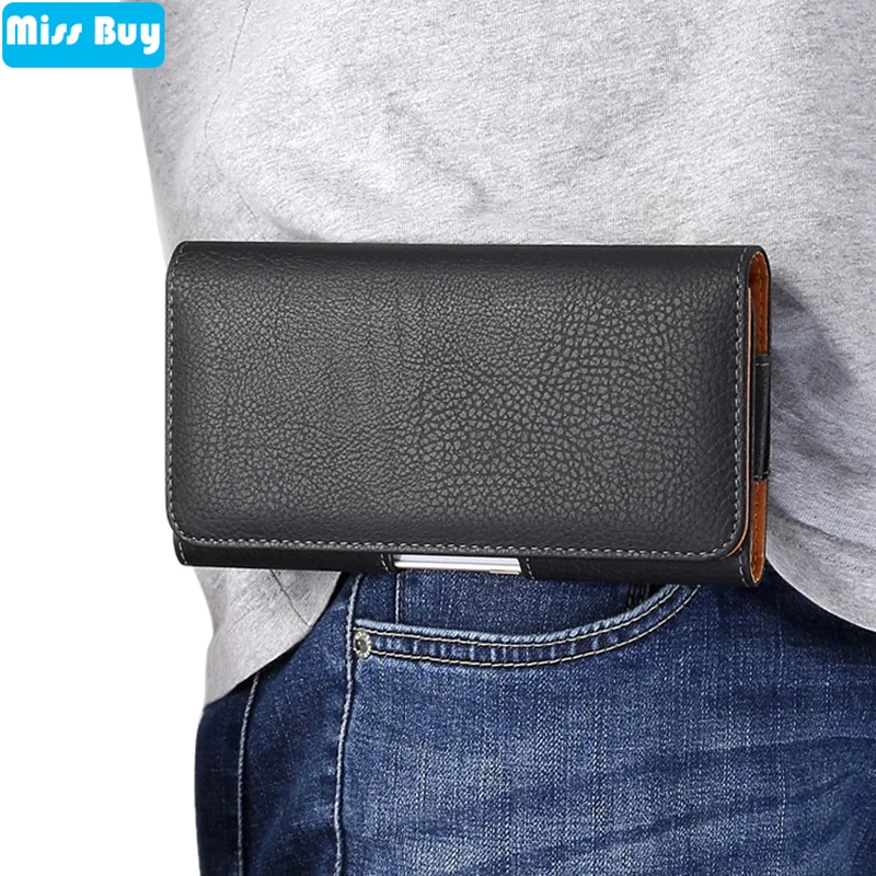

Phone Pouch Leather Waist Case For Huawei Honor Play P Smart Plus Y5 Y6 Y7 Y9 2019 Honor 8A 8C 8S View20 Holster Bags Belt Cover