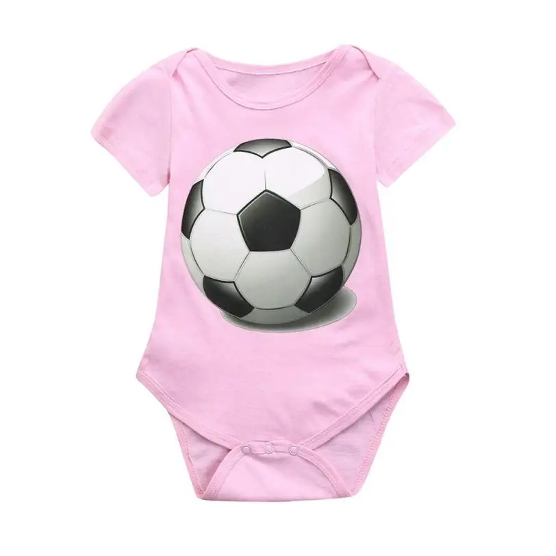 Г. Лидер продаж, комбинезон для новорожденных девочек и мальчиков с футбольным принтом, удобный и Дышащий комбинезон 6,14 - Цвет: d