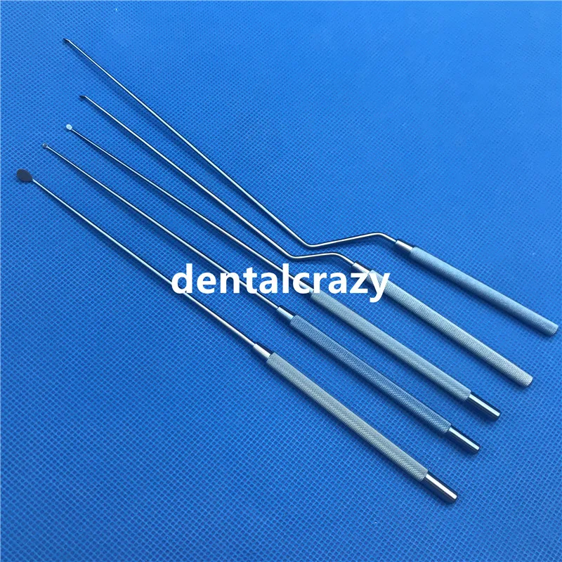 

2019 Hot Sale Titanium Alloy Yasargil Micro Raspatory Angled Round tips shightly curved instrument tools