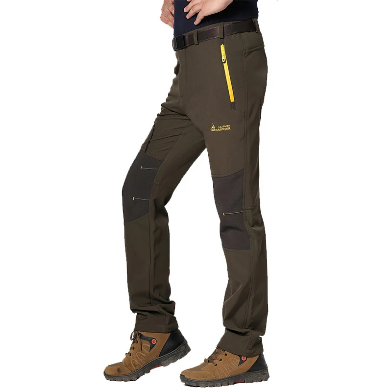 Unisex de invierno impermeable pantalones Camping Trekking de pesca al aire libre pantalones de senderismo escalada esquí Softshell Pantalones