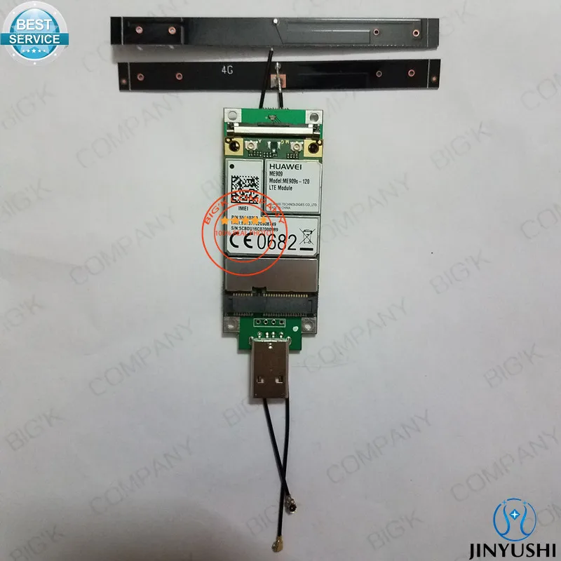 JINYUSHI for ME909S-120+transfer card+2pcs 4G antenna 100% NEW&Original Mini PCIe FDD LTE 4G WCDMA GSM Support GPS Module jinyushi for 5pcs lot sim7100a 4g 100% new