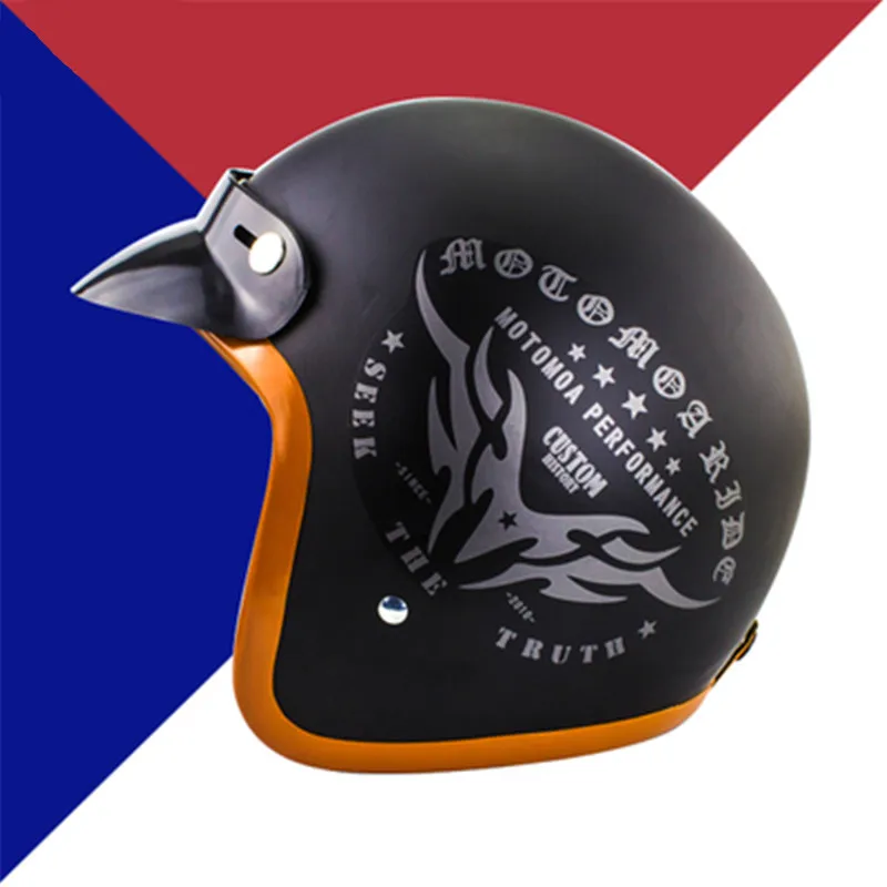 Vespa Brand New Vintage Harley Motorcycle Helmet Open Face Retro