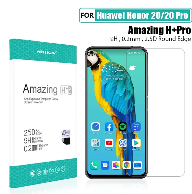 Для huawei honor 20 Стекло Экран протектор NILLKIN Amazing H/H+ PRO с уровнем твердости 9H из закаленного Стекло Защитная пленка для huawei honor 20 pro 6,26