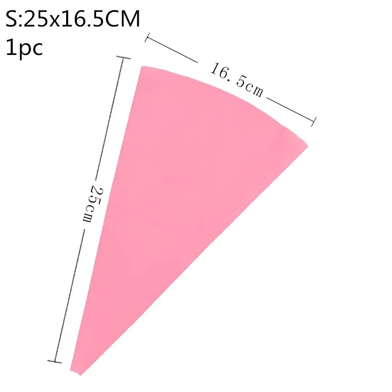 1/5/100 шт Обледенение Трубопроводы одноразовый мешок для теста инструмент выпечки торта Торт Кондитерские изделия кекс Отделка сумки Fondant торт крем Кондитерская насадка - Color: 1pc pink S