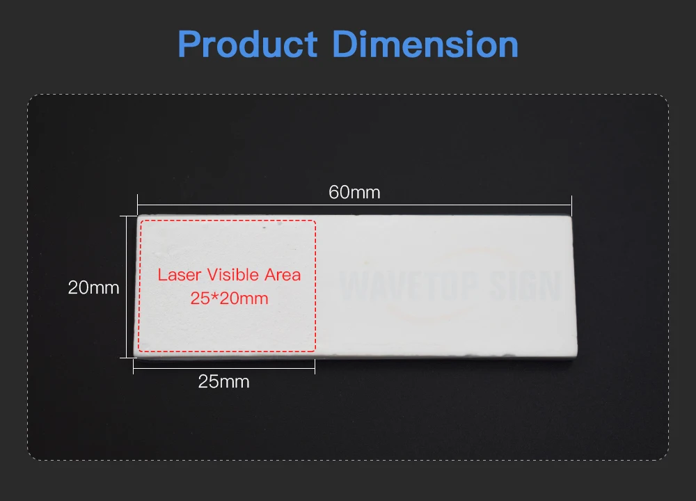 WaveTopSign лазерный путь отрегулировать плёнки диммер инфракрасный регулятор подсветки Visualizer калибратор керамика пластина для YAG 1064nm волокно