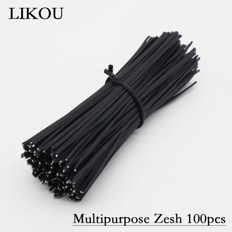 

LIKOU Plastic coating Galvanized wire 100PCS Iron binding wire cable ties 100mm Black white