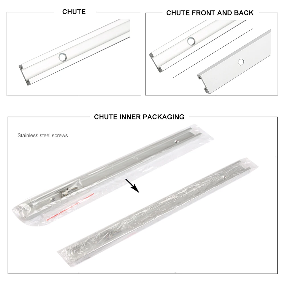 Miter Tool Bar Silver Hardware T Tracks Aluminum Alloy Limit Practical Woodworking Chute Modification