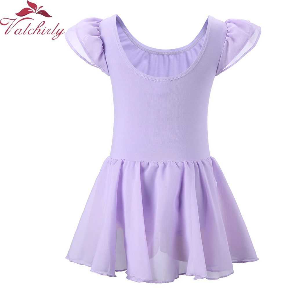 Short Sleeves Ballerina Dress Kids Dance Ballet Tutu Leotard Girls Bodysuit Gift for kids ballet leotard dance leotard tutu skirt