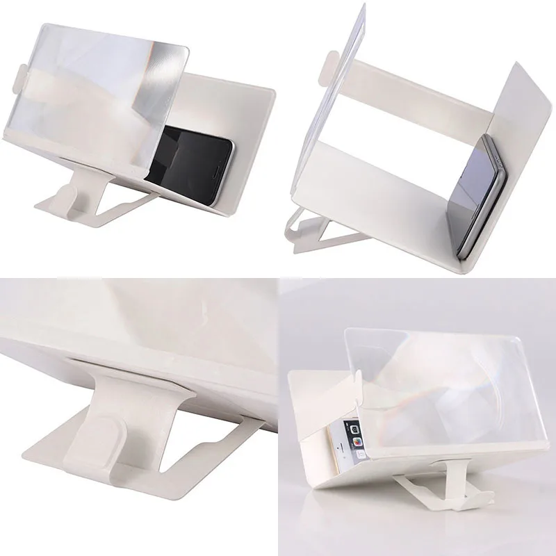  Folding Enlarged Magnifying Glass 3D HD Moblie Phone Screen Amplifier Movie Video Magnifier Zoomify
