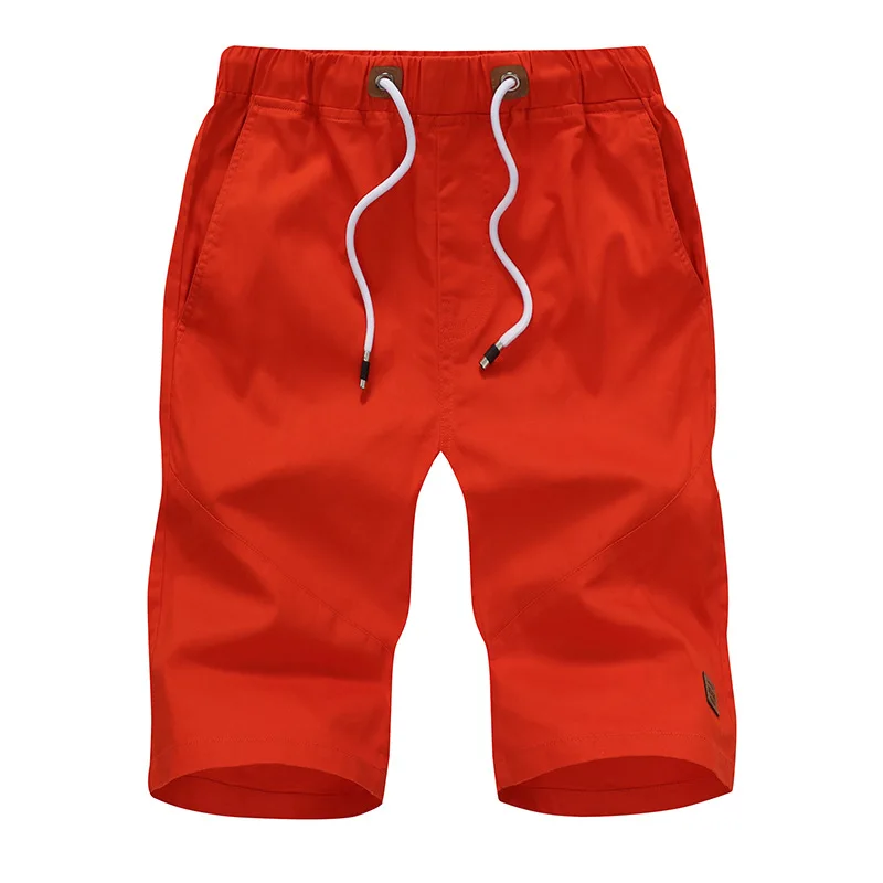 Новинка, мужские летние шорты,, повседневные пляжные шорты, хлопок, мягкие, высокое качество, однотонная верхняя одежда, модные мужские шорты, плюс размер 5XL
