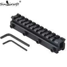 AR 11 мм до 20 мм Rail ласточкин хвост конвертер область адаптера крепление See-thru Rise аксессуары для горной охоты