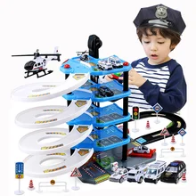Детская парковка игрушки Многоэтажный трек модель автомобиля мальчик сплав автомобиль игрушка набор подарок
