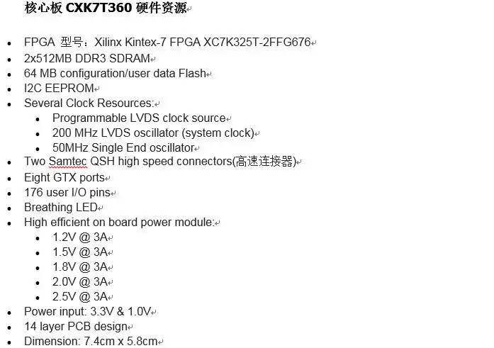 Для Kintex-7 высокая скорость, Xilinx развитию, XC7K325T, Sata, PCIe, 10 г Ethernet