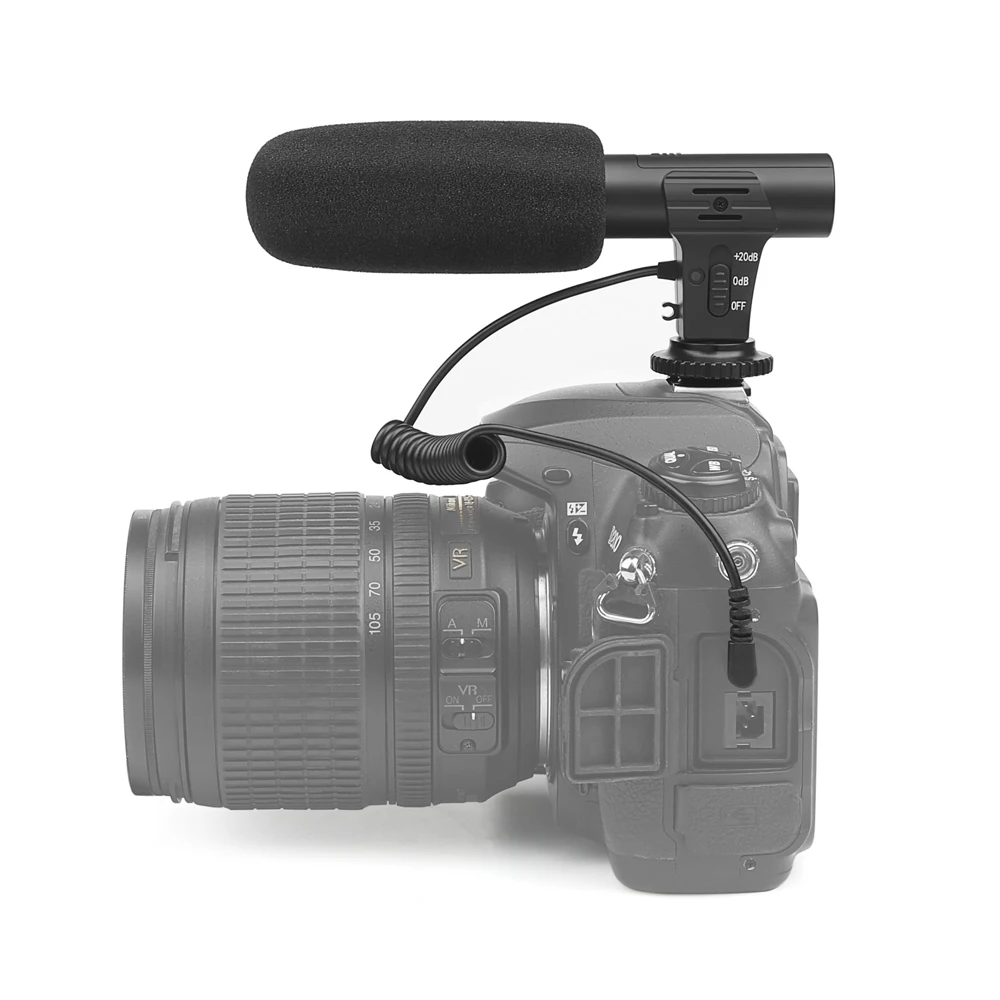 Снимать стерео камера-регистратор с микрофоном для Nikon Canon DSLR камеры компьютера мобильного телефона ПК микрофон для Xiaomi 8 iphone X samsung
