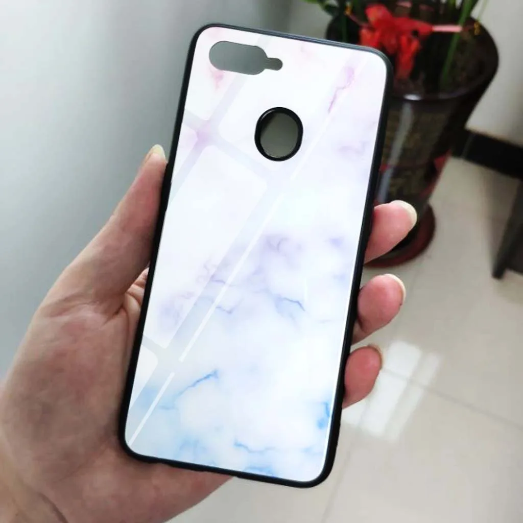 Роскошный Мраморный стеклянный чехол для Samsung Galaxy S6 S7 S8 Plus Edge S9 Note8 S10|Бамперы| |
