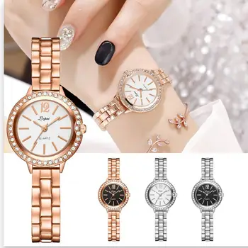

LVPAI 2019 Watch Women Rose Gold Luxury Clock Women Bracelet Watch Ladies Brand Luxury Stainless Steel Women Clock Gifts