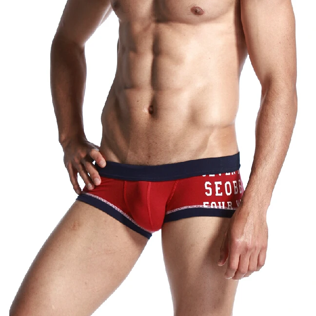 

seobean Men's underwear male panties low-waist cotton boxer