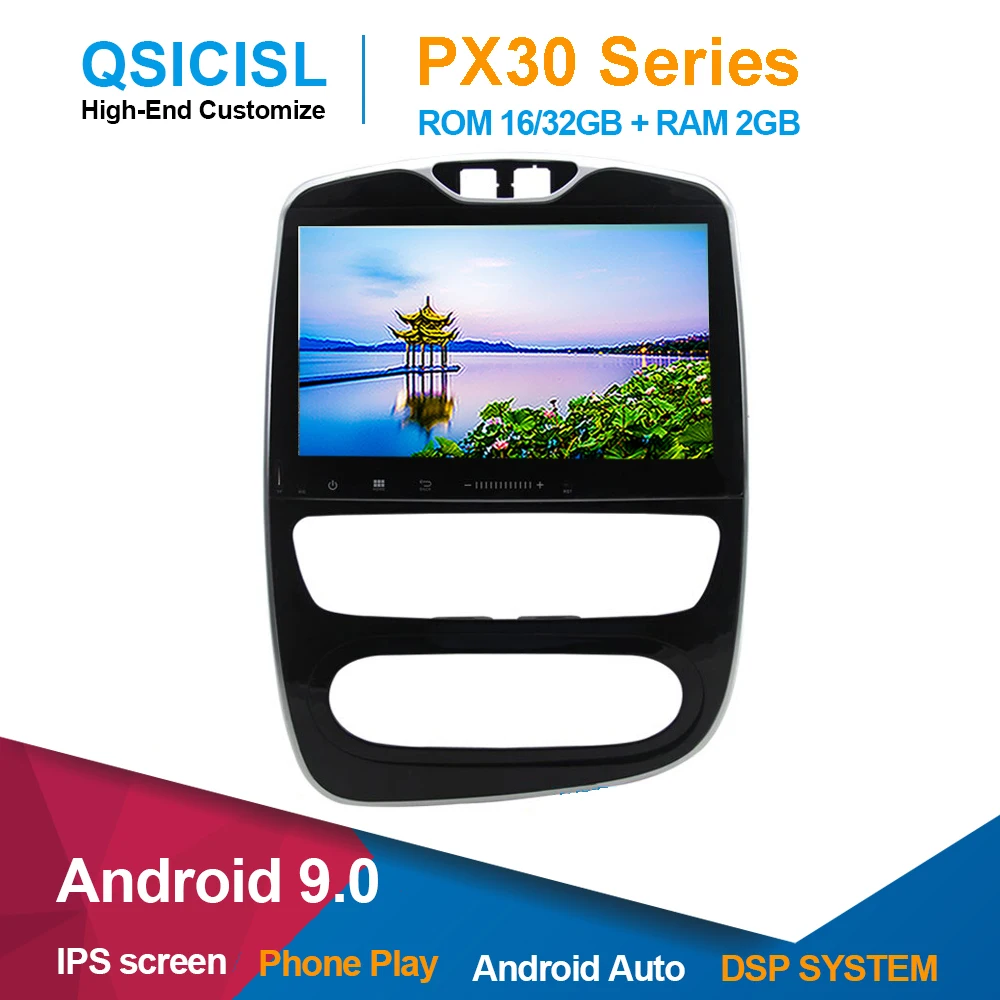 Android 9,0 автомобильный Радио мультимедийный плеер для Renault Clio 2012- 1 din 10," автомобильная стереосистема gps навигация Стерео Bluetooth dsp