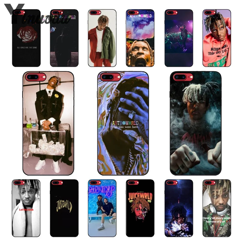 

Yinuoda Juice WRLD Soft Silicone TPU Phone Cover for Apple iPhone 8 7 6 6S Plus 5 5S SE XR X XS MAX Mobile Cases