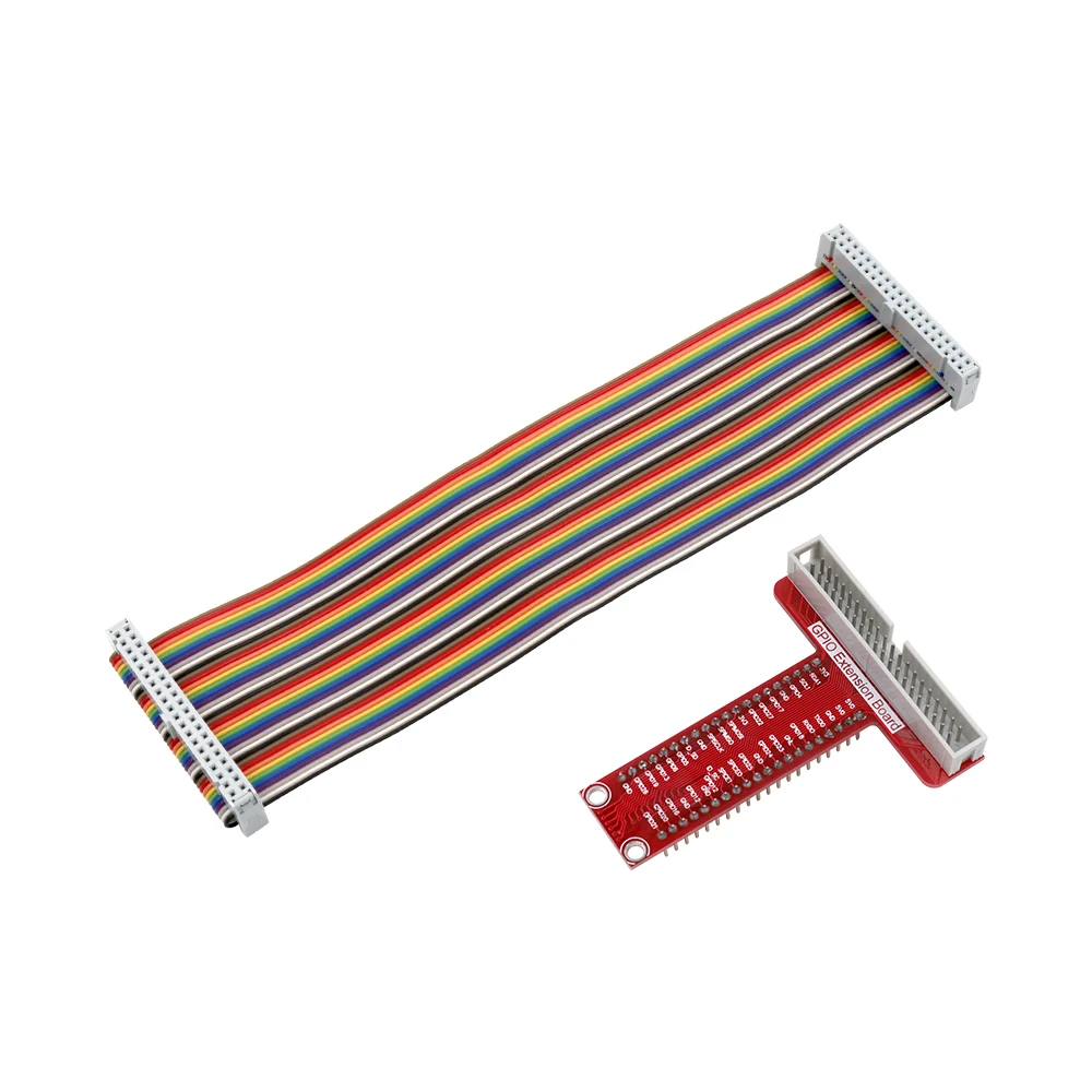 RPi GPIO Breakout плата расширения+ 40pin плоский кабель для Raspberry Pi 3 2 Модель B& B - Цвет: combo