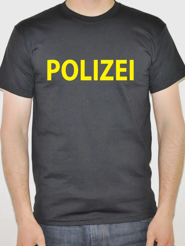 Polizei-Пособия по немецкому языку полиции тематические футболки-мужские-Различные