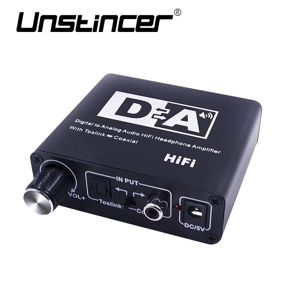 UNSTINCER Converter RCA SPDIF Toslink Coaxial Input RCA 3 ...
