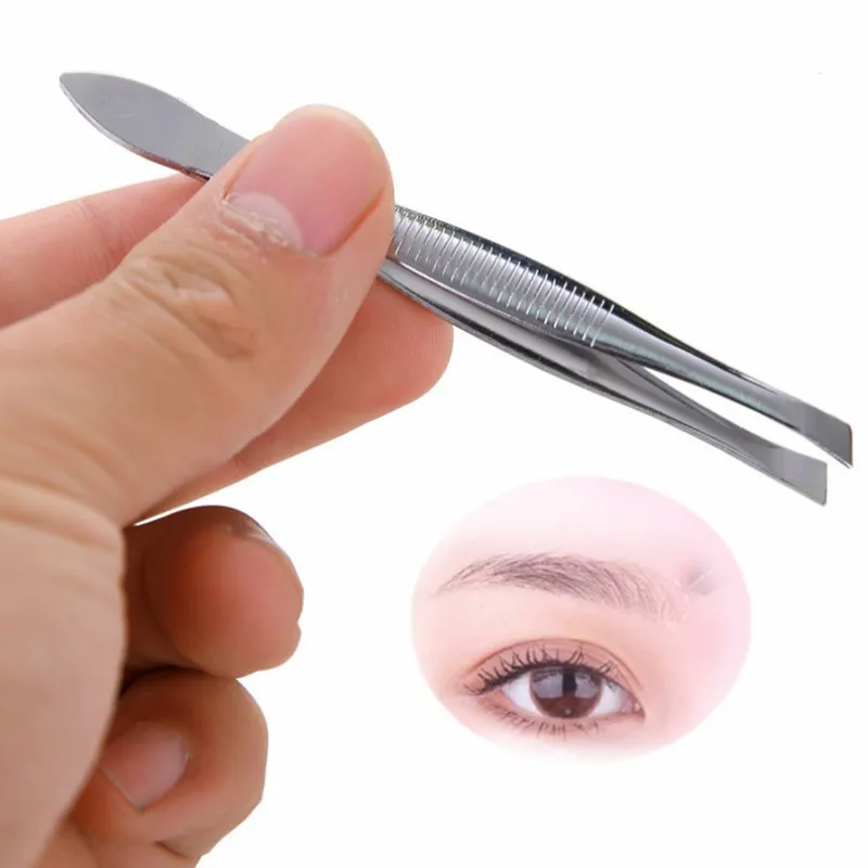 

OLOEY 1PC Eyebrow Tweezers Stainless Steel Face Hair Removal Eye Brow Trimmer Eyelash Clip Cosmetic Beauty Makeup Tool
