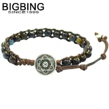 A061 BIGBING ювелирные изделия Модные темно-синие 6 мм Подвески в виде керамических бусин браслет wrap браслет Высокое качество модные ювелирные изделия
