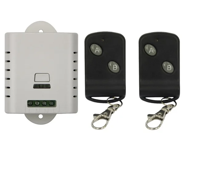 

85V 110V 120V 220V 250V 1CH Wireless Remote Control Switch Transmitter with Two-button Receiver for Appliances Gate Garage Door